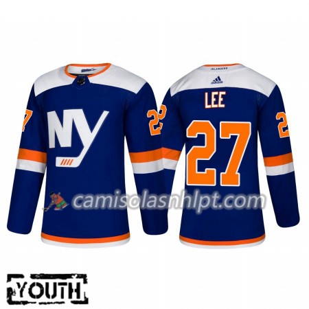 Camisola New York Islanders Anders Lee 27 Adidas 2018-2019 Alternate Authentic - Criança